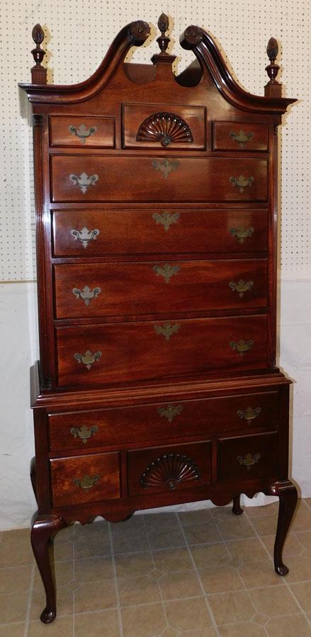 Mahogany QA Highboy By Beacon Hill (1 of 7)