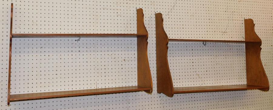 Pair Antique Pine Shelves: Pair Antique Pine Shelves . 34 3/4" W 10" D 24" H