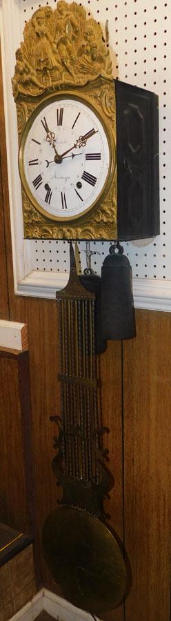 French Brass & Enamel Face 8 Day Clock - Marais (1 of 4)