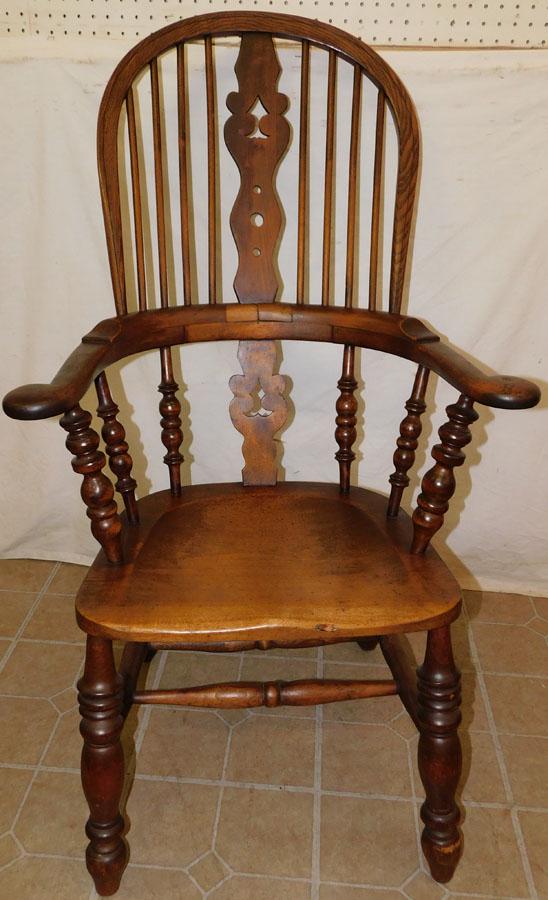 Antique Walnut Windsor Arm Chair (1 of 3)