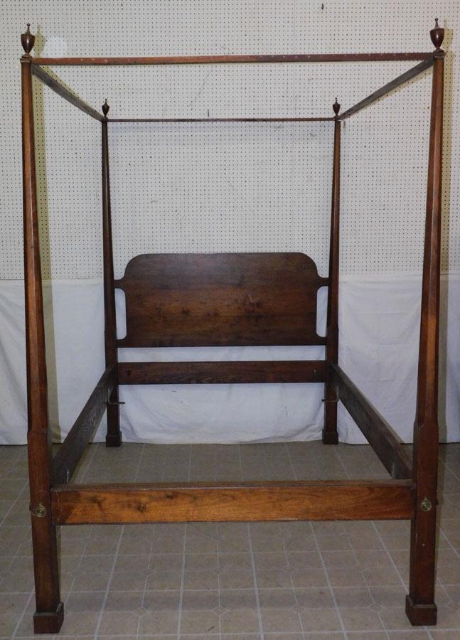 Walnut Cabinet Made Full Size Pencil Post Bed By B. (1 of 6)