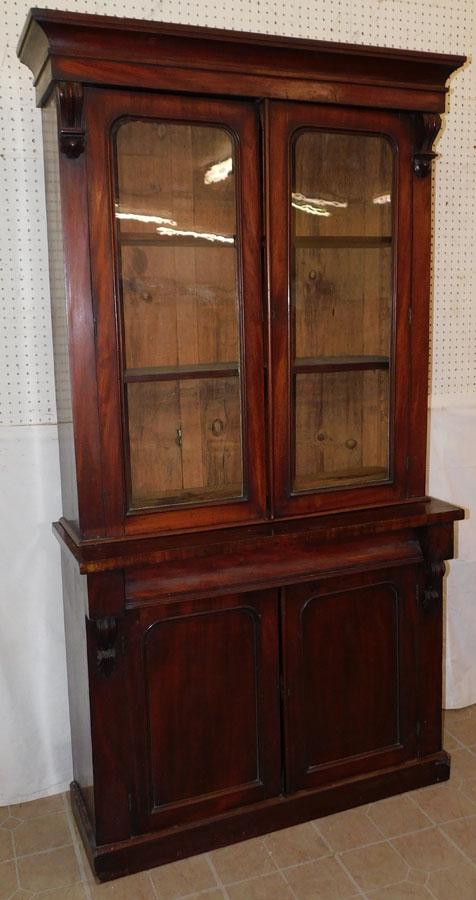 19th C Mahogany Cabinet (1 of 8)