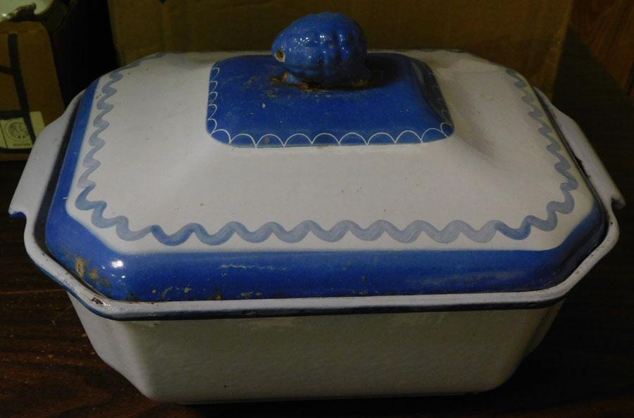 Cast Iron Enameled Covered Casserole: Cast Iron Enameled Covered Casserole.