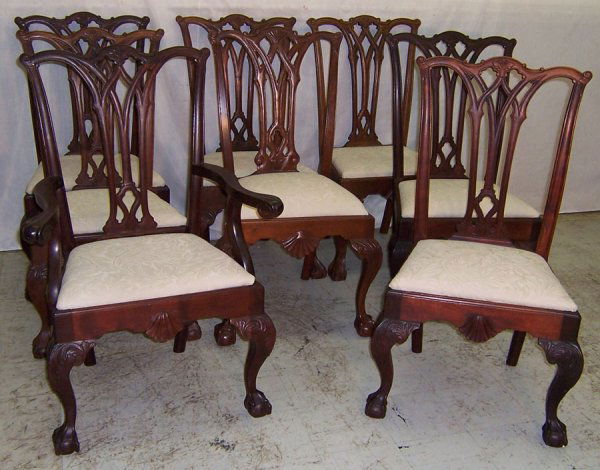 (8) Robert Morris style Philadelphia chairs (each): (8) Robert Morris style Philadelphia chairs (each)