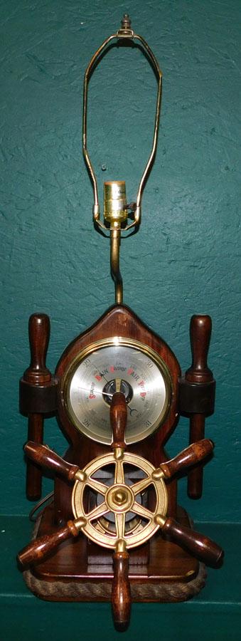 Nautical Carrington Barometer Lamp By Ethan Allen: Nautical Carrington Barometer Lamp By Ethan Allen. 33" H