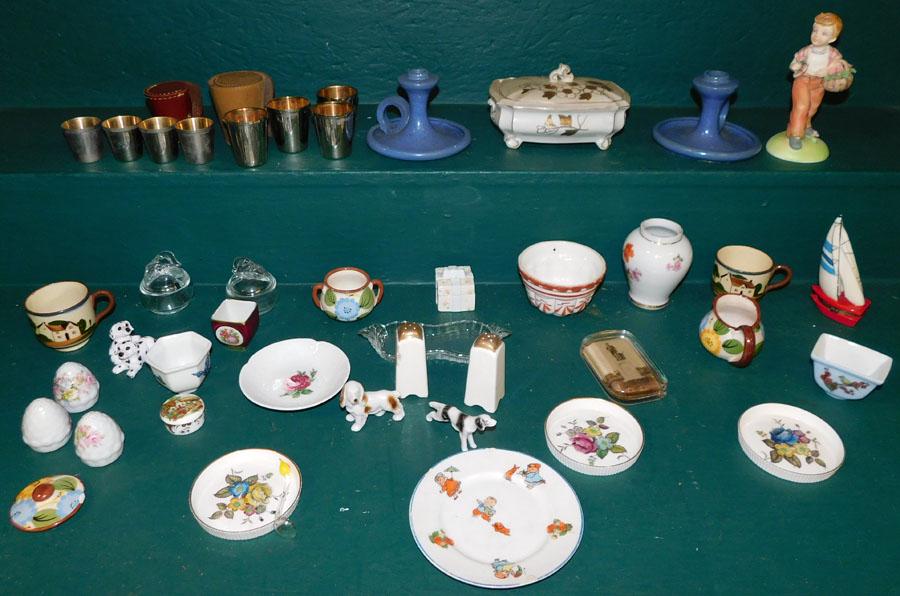 Lot Porcelain -- Cups -- Coasters-- Misc.: Lot Porcelain -- Cups -- Coasters-- Misc..