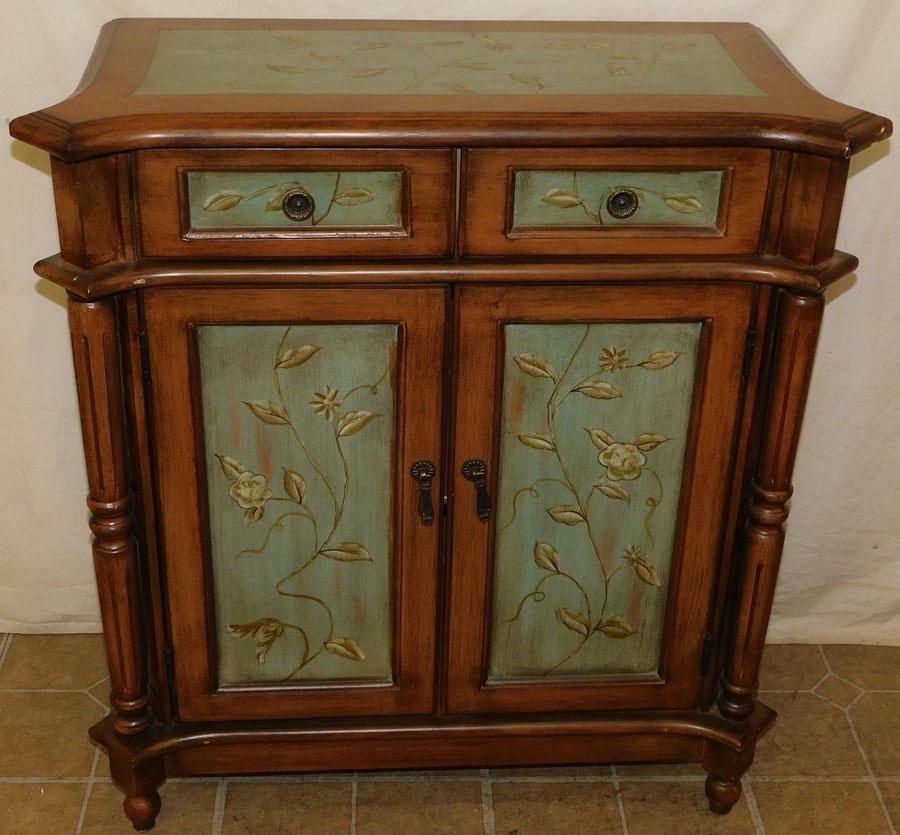 Paint Decorated Modern Cabinet: Paint Decorated Modern Cabinet . 30 1/4" W 14" D 32 3/4" H