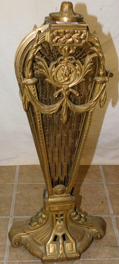 Brass Firescreen: Brass Firescreen. 24" H