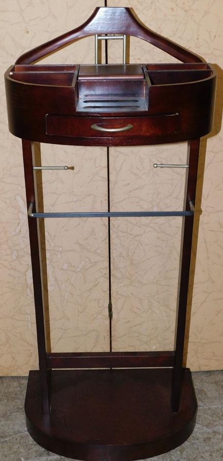 Mahogany Gentleman's Valet: Mahogany Gentleman's Valet. 43" H