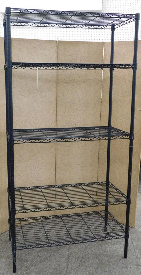 Metal 5 Tier Shelf: Metal 5 Tier Shelf. 36" W 18" D 72 1/4" H