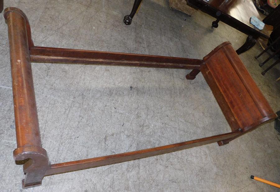 Antique French Empire Cherry Youth Bed: Antique French Empire Cherry Youth Bed. 37" W 86" L 25 1/4" H