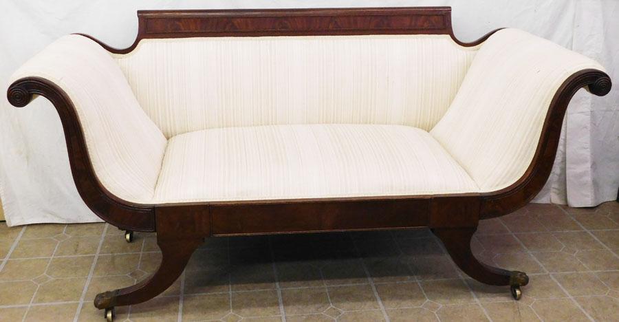 Ant Mah Regency Settee W/ Brass Claw Feet (1 of 6)