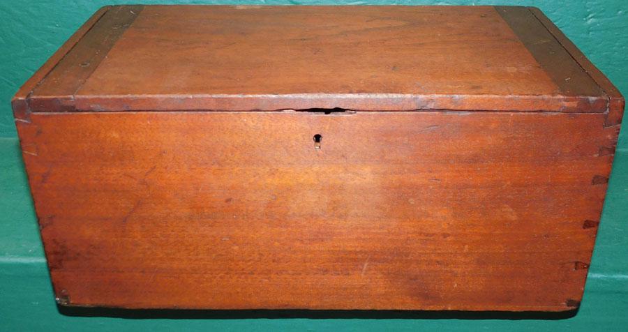 Antique Walnut Dovetail Box (1 of 5)
