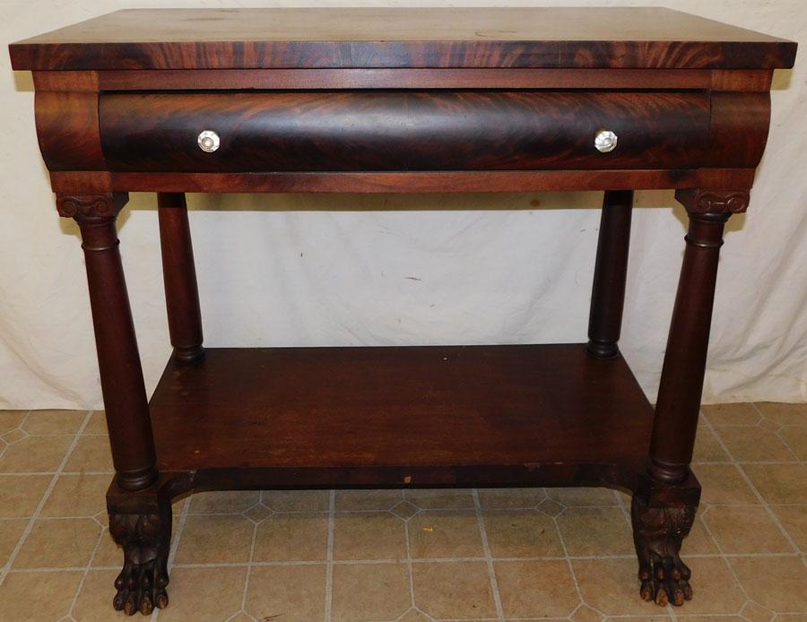 19th C Empire Mahogany Server (1 of 8)