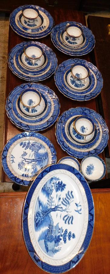 32 Pcs Ironstone China, (Double Phoenix Pattern) (1 of 6)