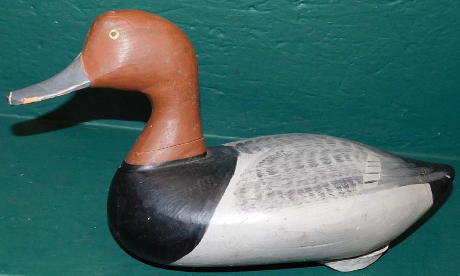 Hand Painted Carved Wood Decoy (1 of 2)