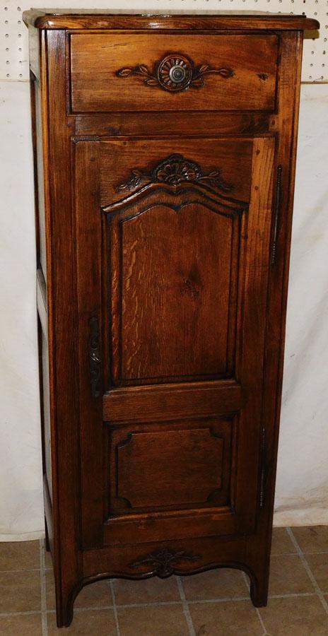 Country French Carved Oak Chimney Cupboard (1 of 5)