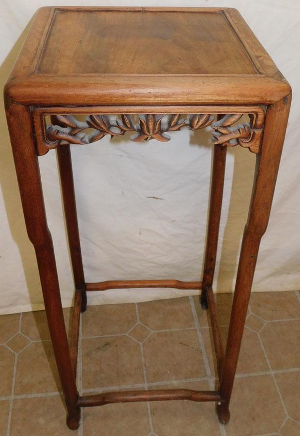 Antique Oriental Rosewood Plant Stand (1 of 2)