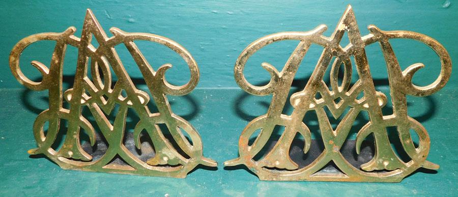 Pair of Brass Bookends by VA Metal Crafters (1 of 3)