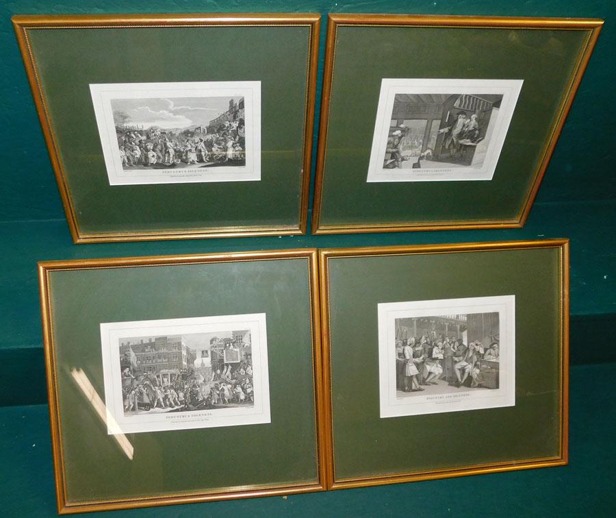 Set of 4 Framed European Engravings (1 of 9)
