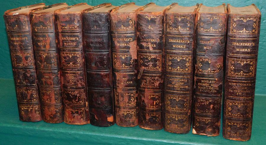 9 LB Volumes of The Works of Wm Thackeray (1 of 7)
