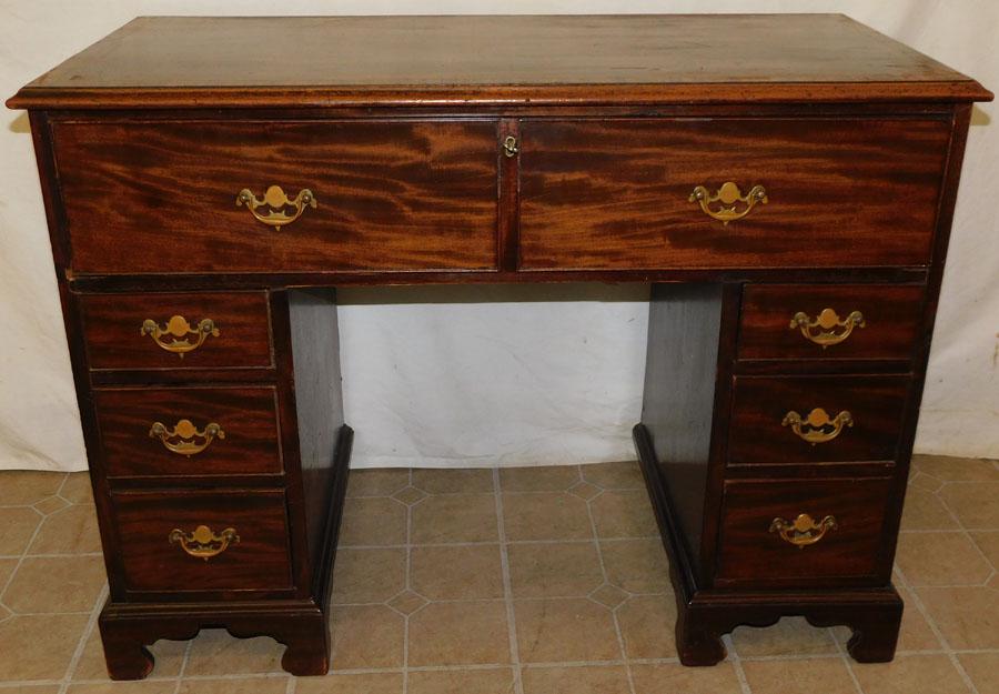 19th C Mahogany Ladies Desk W/ Fitted Drawer: 19th C Mahogany Ladies Desk W/ Fitted Drawer. 42 1/4" W 21" D 31 1/2" H