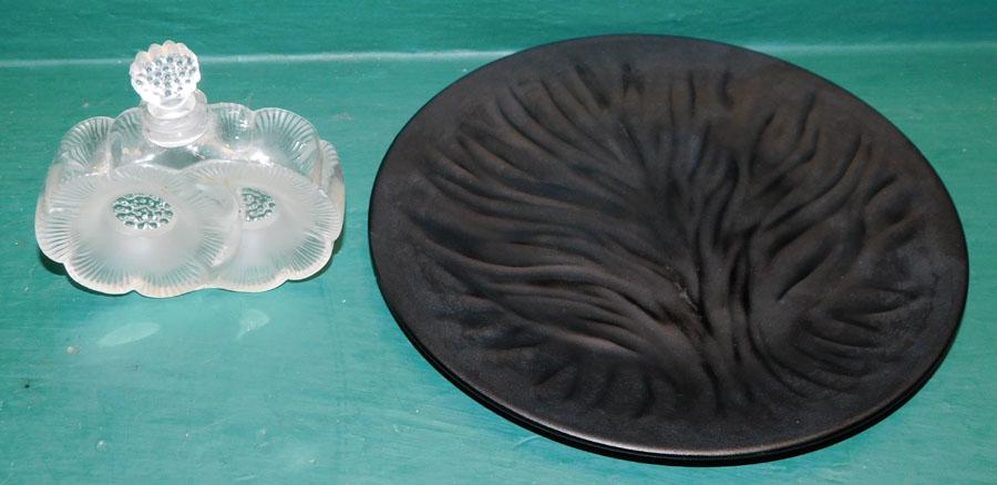 Lalique Plate & Perfume Bottle (1 of 3)