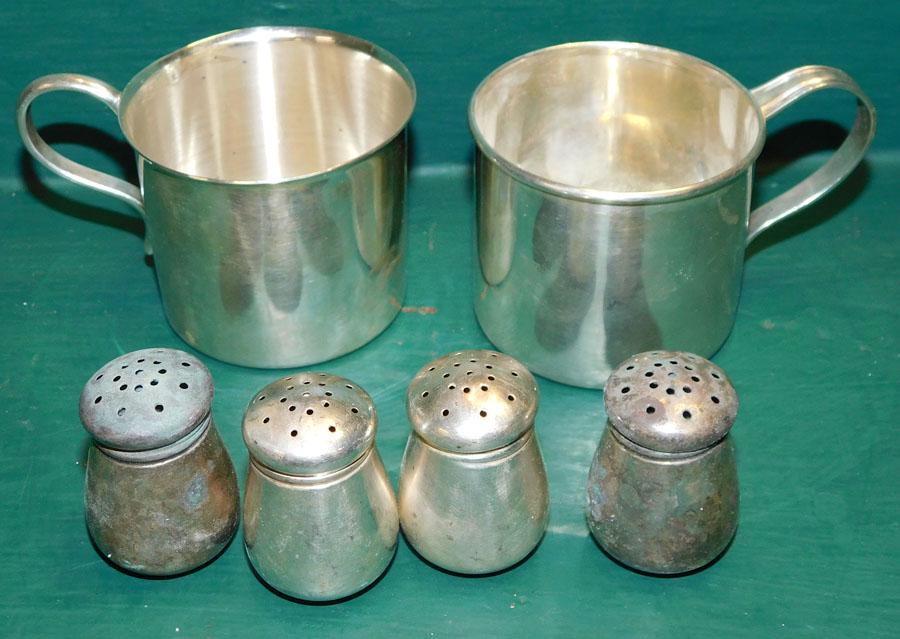 6 Pc Sterling Baby Cups -- S&P (3.6 Toz) (1 of 3)