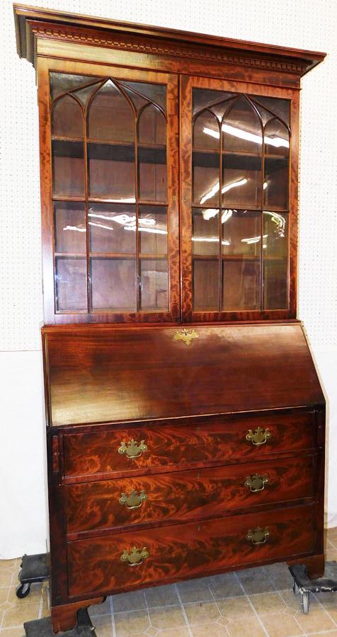 19th C Mahogany Secretary Bookcase (1 of 9)