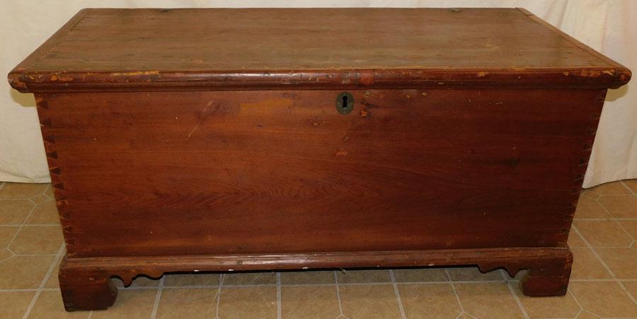 19th C Cherry Dovetail Blanket Chest (1 of 11)