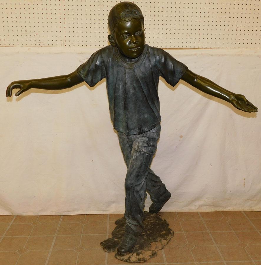 Lrg Bronze Sculpture Signed Jim Davidson (1 of 4)