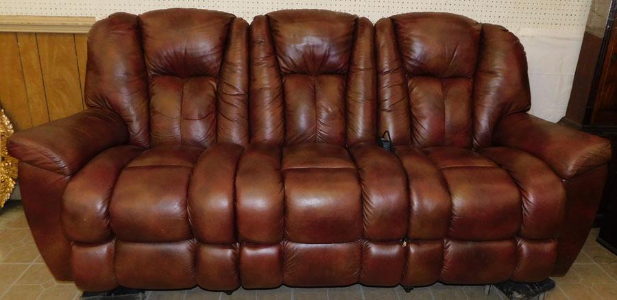 Lazy Boy Leather Electric Reclining Sofa (1 of 5)