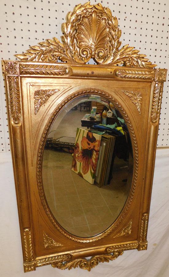 Composite Gilt Framed Beveled Mirror (1 of 5)