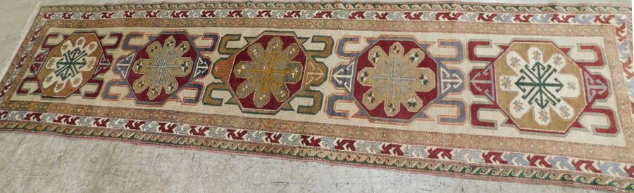 2' 10" X 10' 9" Handmade Oriental Runner (1 of 4)