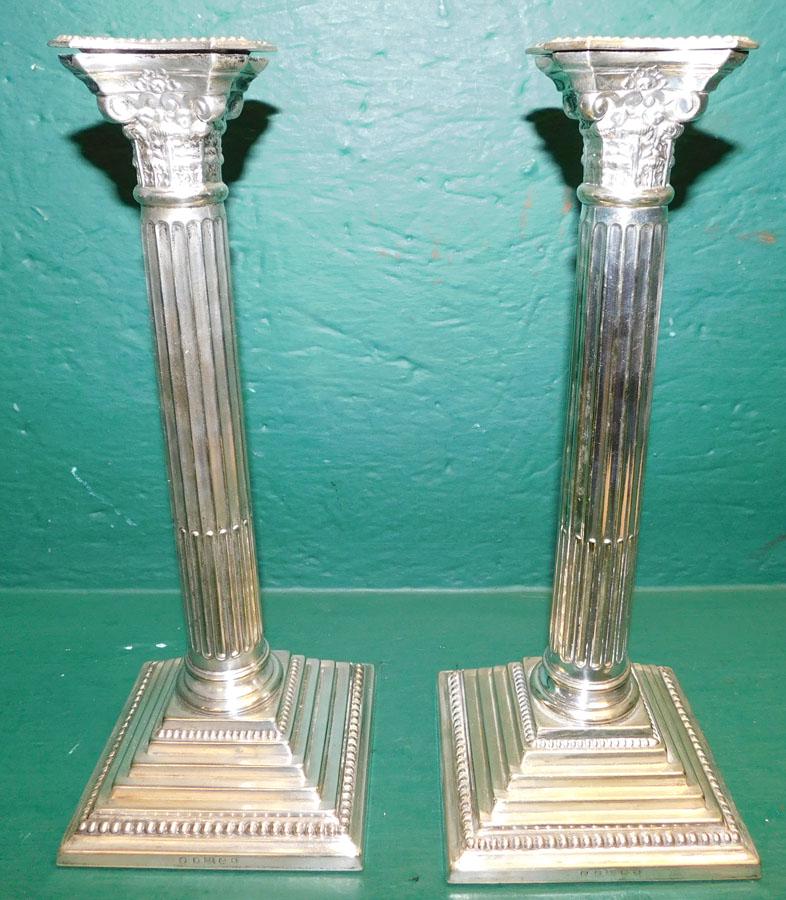 Pr Eng Sheffield Corinthian Column Form C/sticks (1 of 3)