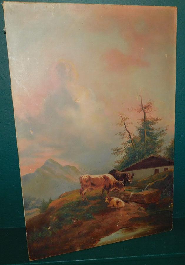 Antique OOC Cattle Scene (1 of 8)