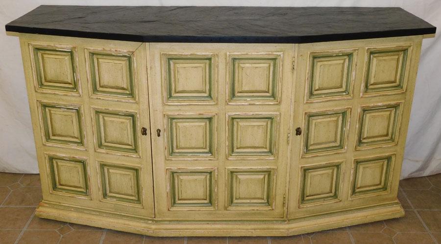 Painted Credenza W/ Slate Top (1 of 5)