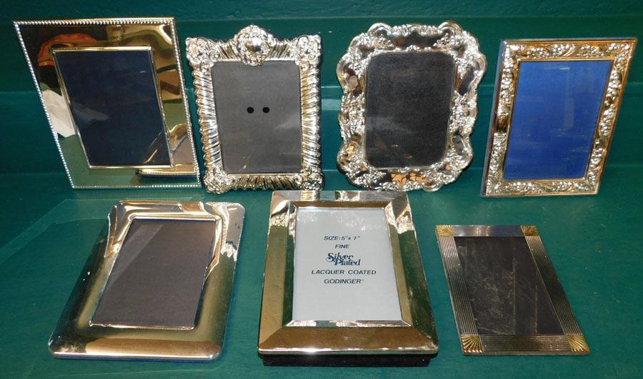 Six Silver Plated Picture Frames (1 of 2)