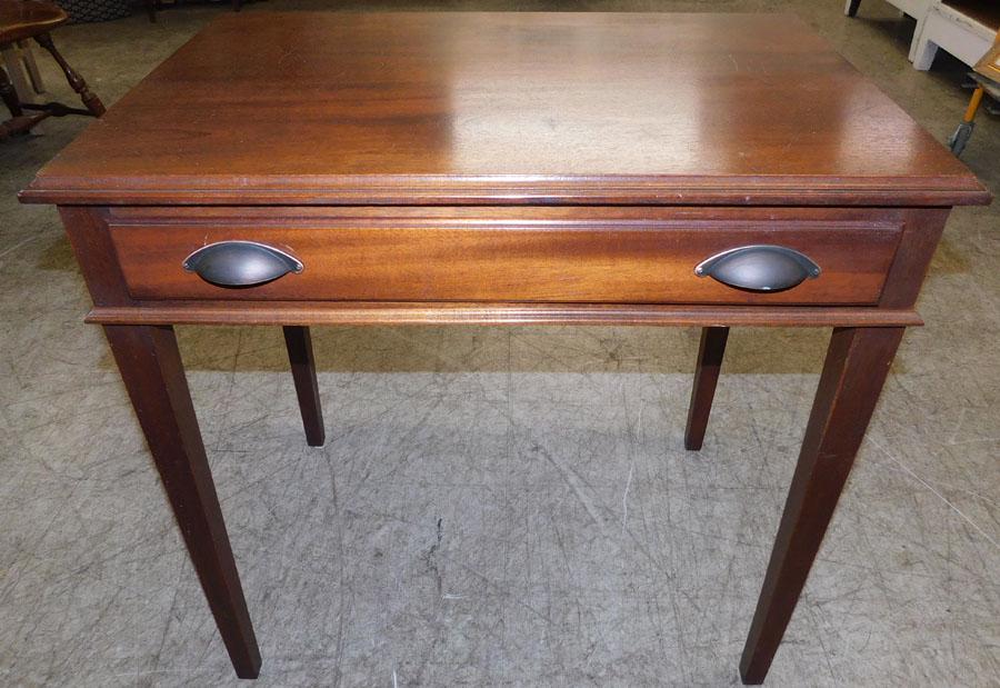 Solid Walnut Cabinet Made One Drawer Table (1 of 6)