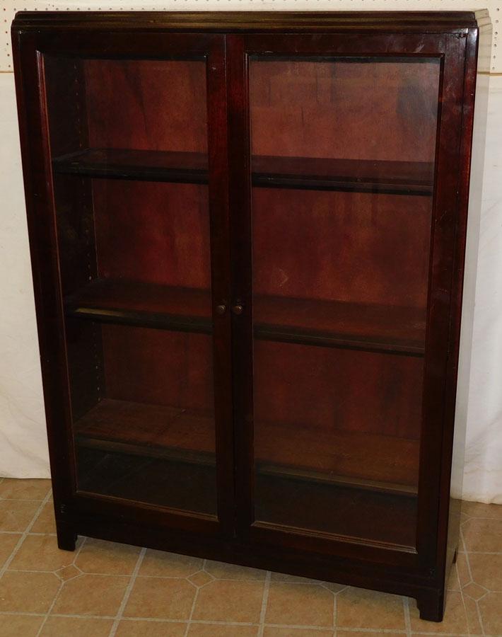 Antique Mahogany 2 Door Book Case By Globe (1 of 5)