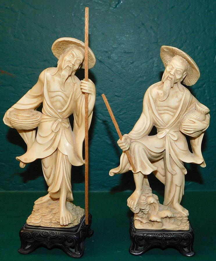 Pair Oriental Figurines (1 of 2)