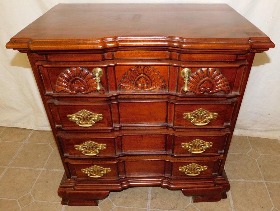 Solid Mahogany 4 Drawer Night Stand (1 of 3)