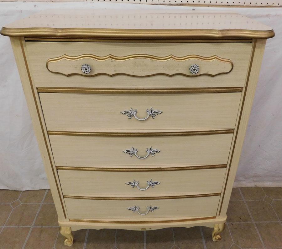 Painted 5 Drawer Chest By Bonnet (Sears) (1 of 4)