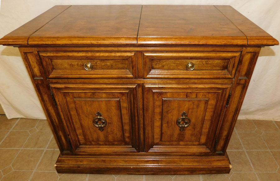 Lift Top Walnut Server By Stanley (1 of 4)