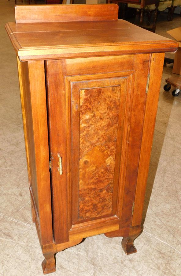 Walnut & Burl Walnut Commode (1 of 3)