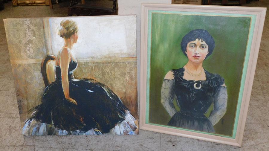 OOC Of A Lady & Framed Print Of Lady (1 of 4)