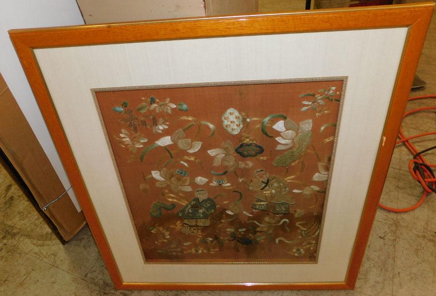 Framed Oriental Embroidery (1 of 2)