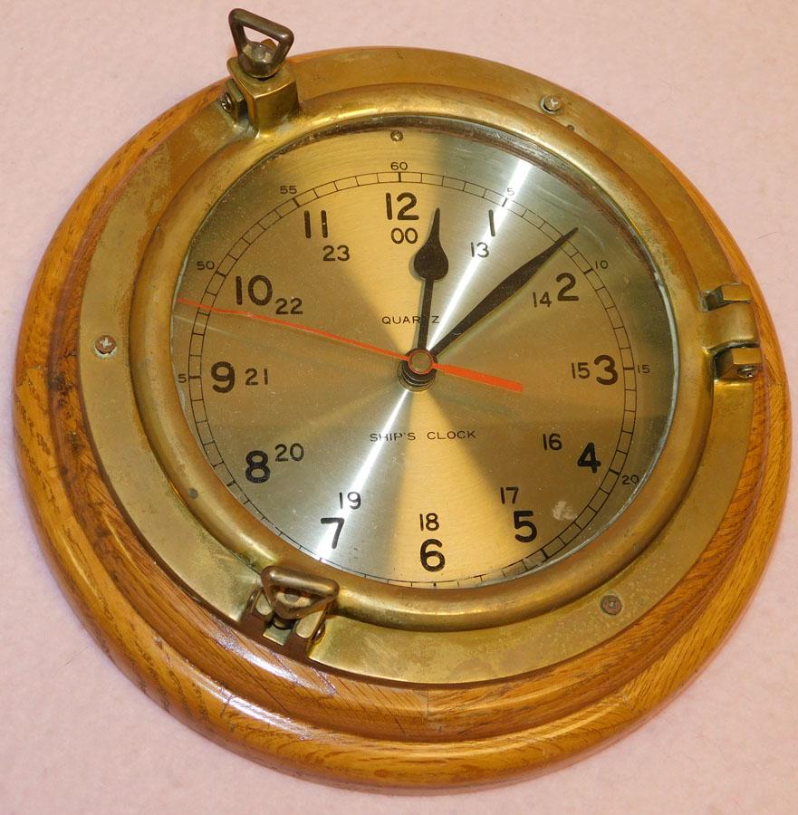 Ships Port Hole Clock (1 of 2)