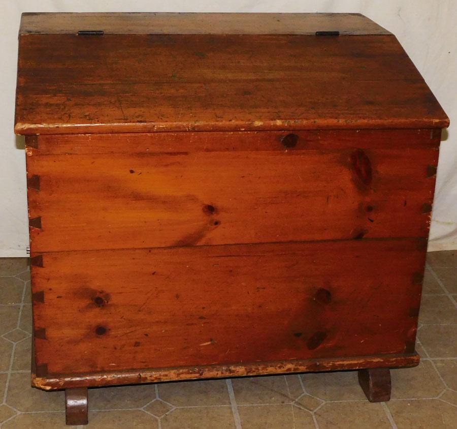 Antique Pine Dovetailed Grain Bin (1 of 5)