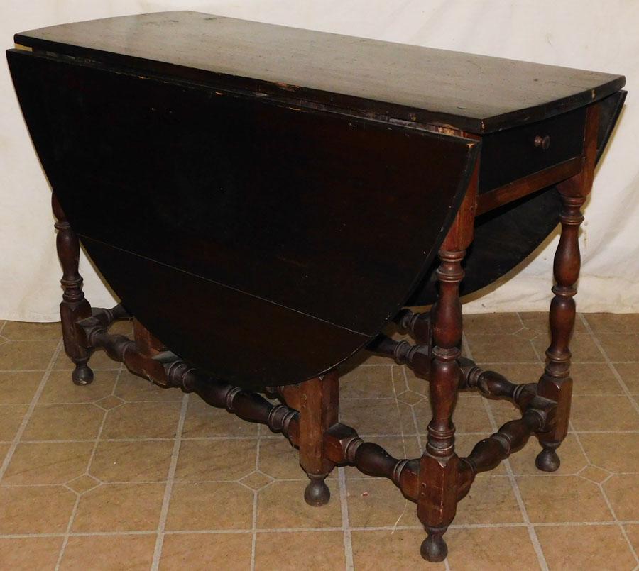 19th C Pine & Cherry Gate Leg Table (1 of 6)